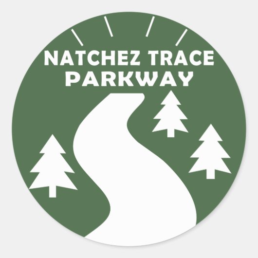 Sticker Rond Parkway de Natchez Trace (Devant)