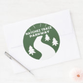Sticker Rond Parkway de Natchez Trace (Enveloppe)