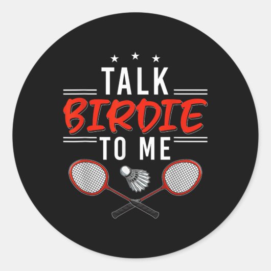Sticker Rond Parle Oiseau à Moi (Devant)