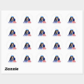 Sticker Rond Parler anglais (Feuille)