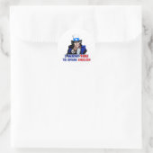 Sticker Rond Parler anglais (Sac)