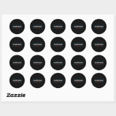Sticker Rond Parler de Kamala Harris (Feuille)