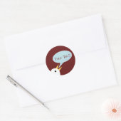 Sticker Rond Parler d'oiseaux (Enveloppe)