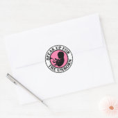 Sticker Rond Parler pour les non-nés (Enveloppe)