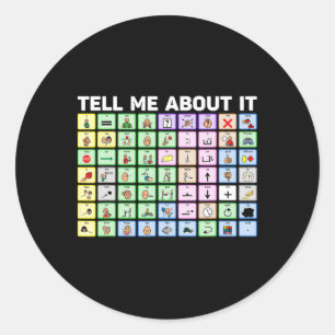 Sticker Rond Parlez-Moi De La Pathologie Du Langage Et De La Pa