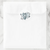 Sticker Rond Parole d'amour avec coeur (Sac)