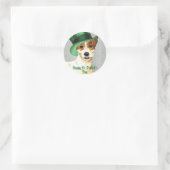 Sticker Rond Parson de la Saint Patrick Russell Terrier (Sac)