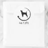 Sticker Rond Parson Russell Terrier (Sac)
