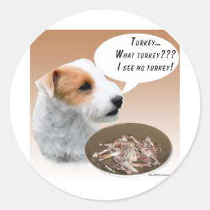 Sticker Rond Parson Russell Terrier Turquie