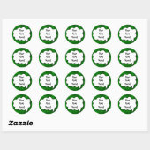 Sticker Rond Partagez vos pensées (Feuille)