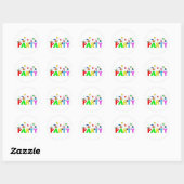 Sticker Rond Parti (Feuille)