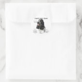 Sticker Rond Parti Anglais Cocker Histoire Espagnole (Sac)