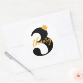 Sticker Rond Parti Anniversaire de enfant Hip hop "rien d'autre (Enveloppe)