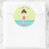 Sticker Rond Parti de la gymnastique (Sac)