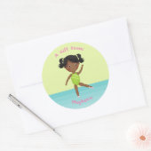 Sticker Rond Parti de la gymnastique (Enveloppe)