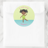 Sticker Rond Parti de la gymnastique (Sac)