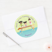 Sticker Rond Parti de la gymnastique (Enveloppe)