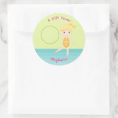 Sticker Rond Parti de la gymnastique (Sac)