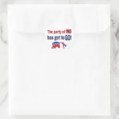 Sticker Rond Parti du Non (Sac)