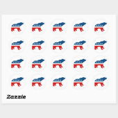 STICKER ROND PARTI OURS (Feuille)