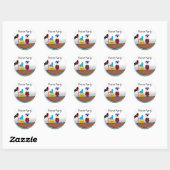 Sticker Rond Parti Pirate (Feuille)