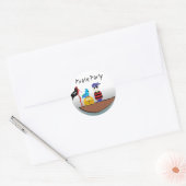 Sticker Rond Parti Pirate (Enveloppe)