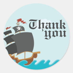 Sticker Rond Parti pirate