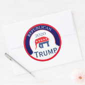 Sticker Rond Parti républicain 2020 (Enveloppe)