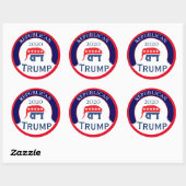 Sticker Rond Parti républicain 2020 (Feuille)