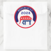 Sticker Rond Parti républicain 2028 (Sac)