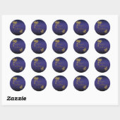 Sticker Rond Parti RSVP (Feuille)
