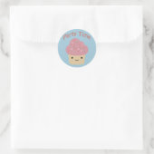 Sticker Rond Parti TIme Cupcake (Sac)