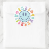 Sticker Rond Participer, Appréciation de l'enseignant Cadeau (Sac)