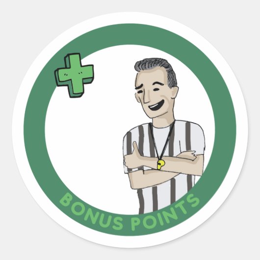 Sticker Rond Partie de 5 points de bonus (Devant)