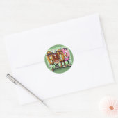 Sticker Rond Partie de beignet (Enveloppe)