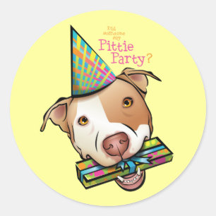 Sticker Rond Partie de Pittie