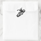 Sticker Rond Partie Kayak (Sac)