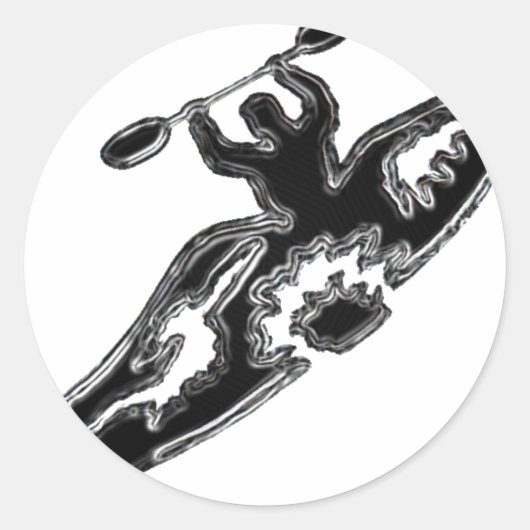 Sticker Rond Partie Kayak (Devant)