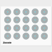 Sticker Rond Partiellement nuageux (Feuille)