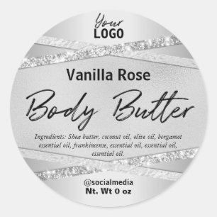 Sticker Rond Parties scintillant à huile luxueuse Beurre de cor
