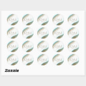 Sticker Rond Parties scintillant Abstraite Strata Mariage ID903 (Feuille)