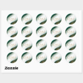 Sticker Rond Parties scintillant Abstraite Strata Mariage Wht G (Feuille)