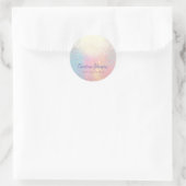 Sticker Rond parties scintillant arc-en-ciel (Sac)