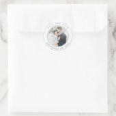 Sticker Rond Parties scintillant Argent Cercle Mariage photo En (Sac)