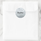 Sticker Rond Parties scintillant blanche étincelante douce 16 P (Sac)