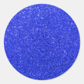 Sticker Rond Parties scintillant bleu clair (Devant)