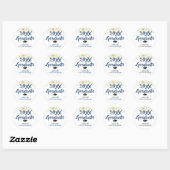 Sticker Rond Parties scintillant d'or diplômée Confetti Brush S (Feuille)