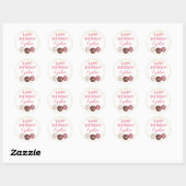 Sticker Rond Parties scintillant d'or Douce Donuts Anniversaire (Feuille)