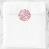 Sticker Rond Parties scintillant d'or rose brillant (Sac)