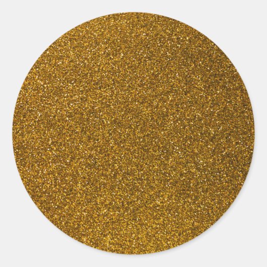 Sticker Rond Parties scintillant d'or stylish (Devant)